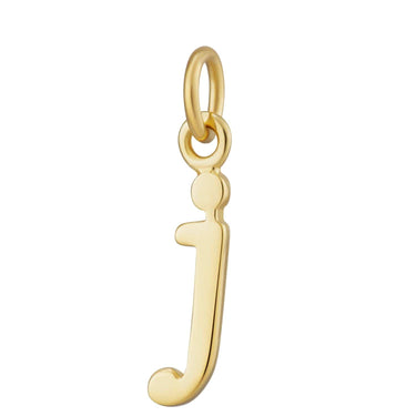 Gold Letter Charm J by Lily Charmed | Alphabet Charm for Bracelet