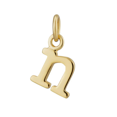 Gold Letter Charm N by Lily Charmed | Alphabet Charm for Bracelet