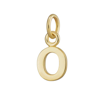 Gold Letter Charm O by Lily Charmed | Alphabet Charm for Bracelet