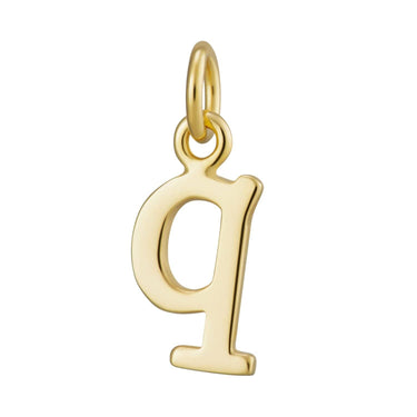Gold Letter Charm Q by Lily Charmed | Alphabet Charm for Bracelet