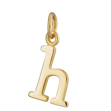Gold Letter Charm H by Lily Charmed | Alphabet Charm for Bracelet