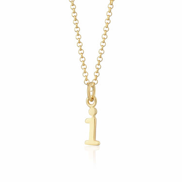 Gold Plated Letter Charm Necklace | Alphabet Necklaces by Lily Charmed
