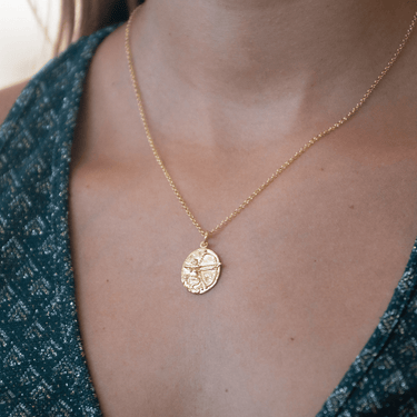Gold Plated Sagittarius Zodiac Necklace - Lily Charmed