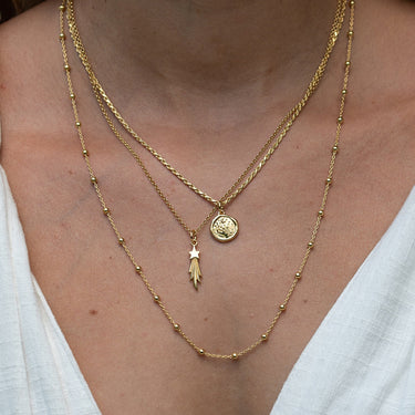 Gold Plated Shooting Star Necklace