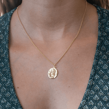 Personalised Gold Virgo Zodiac Necklace - Lily Charmed