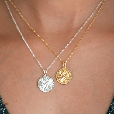 Personalised Gold Plated Aquarius Zodiac Necklace - Lily Charmed