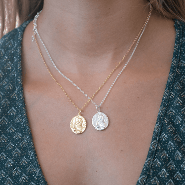 Silver Virgo Zodiac Necklace - Lily Charmed
