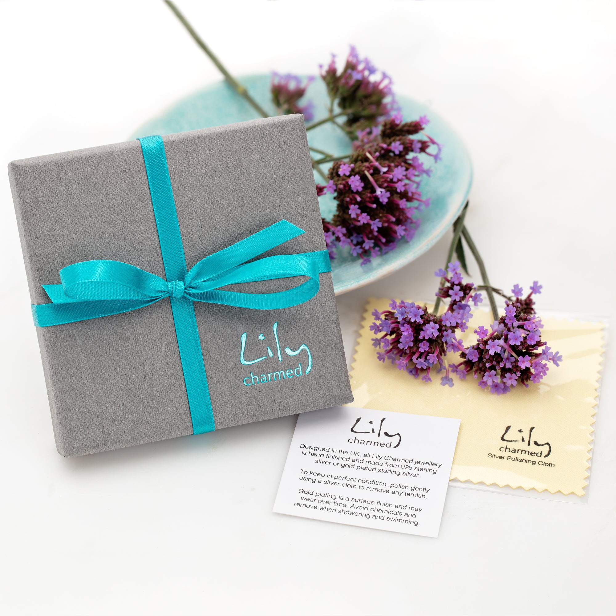 Free Gift Box and Polishing Cloth with every Lily Charmed Order