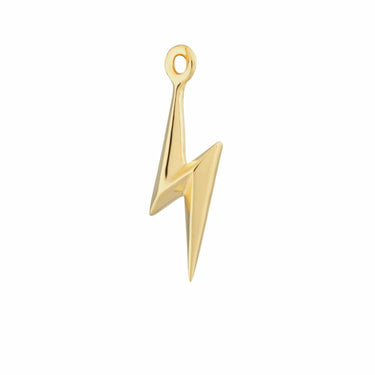 Gold Plated Lightning Bolt Single Earring Charm - Lily Charmed Jewellery