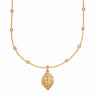 Gold Plated Lion Head Satellite Chain Necklace - Lily Charmed