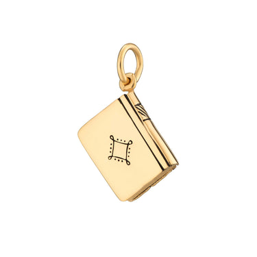 Gold Plated Story Book Charm | Hobby Charms by Lily Charmed