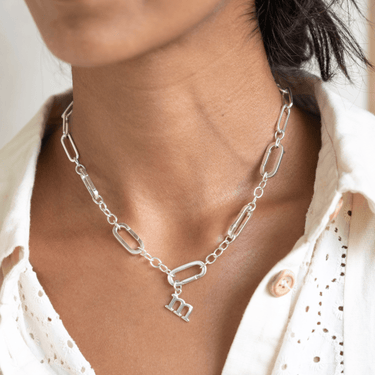 Silver Chunky Charm Collector Choker by Lily Charmed