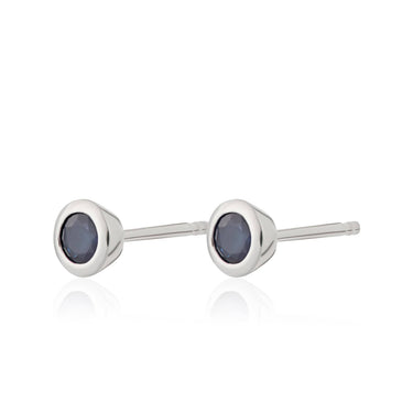 September Birthstone Earrings (Sapphire) - Lily Charmed