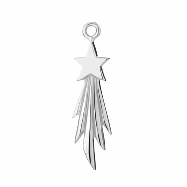 Silver Shooting Star Single Earring Charm - Lily Charmed
