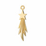 Gold Plated Shooting Star Single Earring Charm - Lily Charmed