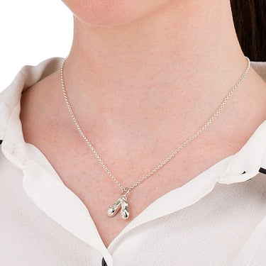 Silver Ballet Shoes Necklace | Lily Charmed