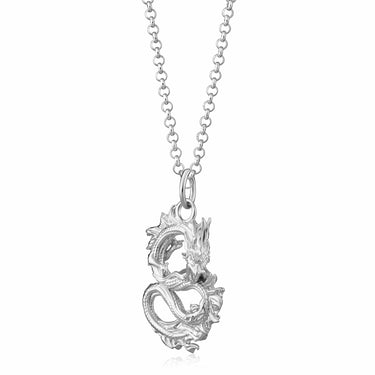 Silver Chinese Dragon Necklace | Year of the Dragon 2024 | Lily Charmed