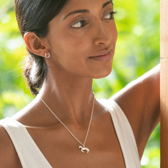 Lucky Horseshoe Earring Studs In Sterling Silve - Foto 8