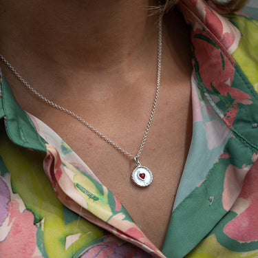 Silver Jammie Dodger Biscuit Necklace - Lily Charmed