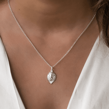 Silver Lion Head Necklace by Lily Charmed