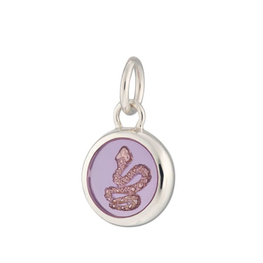 Silver Purple Snake Resin Capture Charm | Lily Charmed