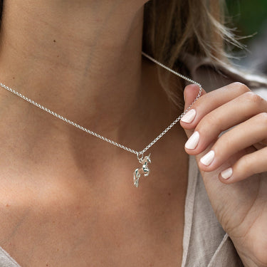 Silver Unicorn Necklace - Lily Charmed