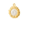 Gold Plated Sunflower Single Earring Charm - Lily Charmed