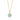 Gold Plated Turquoise Eye Resin Necklace by Lily Charmed