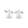 Silver Turtle Stud Earrings - Lily Charmed