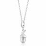 Silver Acorn Charm Necklace | Acorn Pendant Necklace