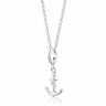 Silver Anchor Charm Necklace | Nautical Pendant Necklace
