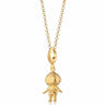 Gold Astronaut Charm Necklace | Spaceman Pendant Necklace