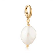 Gold Baroque Pearl Charm for Charm Bracelet | Pandora Compatible Charm