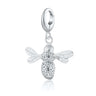 Silver Bee Charm with universal clasp compatible with Pandora | Summer Charms by Lily Charmed
