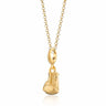 Gold Boxing Glove Charm Necklace | Sports Glove Pendant Necklace