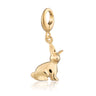 Gold Bunny Rabbit Charm compatible with Pandora |Animal Charms | Lily Charmed