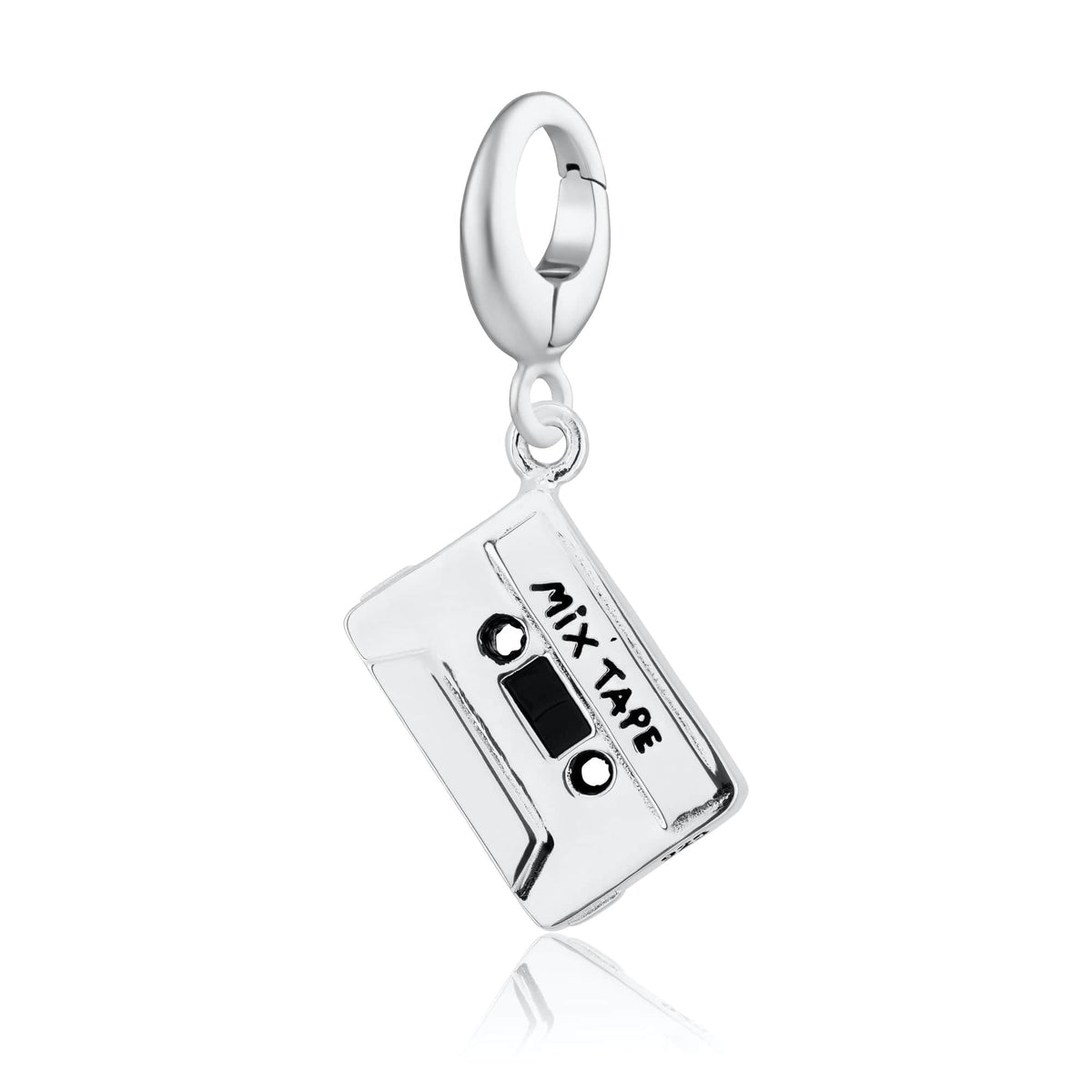 Lily Charmed Silver Cassette Tape Charm