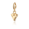 Gold Cheese Slice Charm
