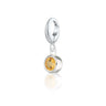 Citrine Charm | November Birthstone Charm | Birthday Charm Gift | Pandora Compatible Charm | Lily Charmed