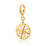 Gold Compass Charm compatible with Pandora by Lily Charmed