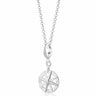 Silver Compass Charm Necklace | Nautical Pendant Necklace