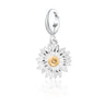 Silver Daisy Flower Charm | Silver Charm Compatible with Pandora Bracelets UK