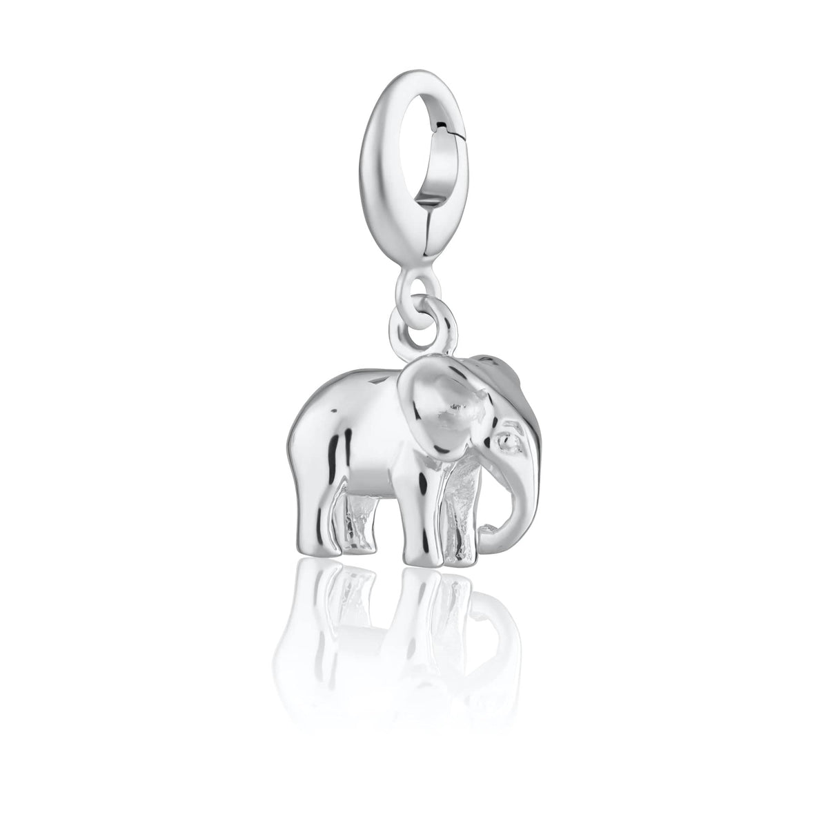 Lily Charmed Silver Elephant Charm