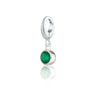 Emerald May Birthstone Charm | Birthday Charm | Pandora Compatible | Lily Charmed