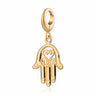 Gold Plated Fatima Hand Charm for Charm Bracelet | Good Luck Charms | Lily Charmed