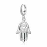 Silver Fatima Hand Charm Hamsa Symbol  by Lily Charmed