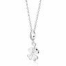 Silver Four Leaf Clover Charm Necklace | Good Luck Pendant