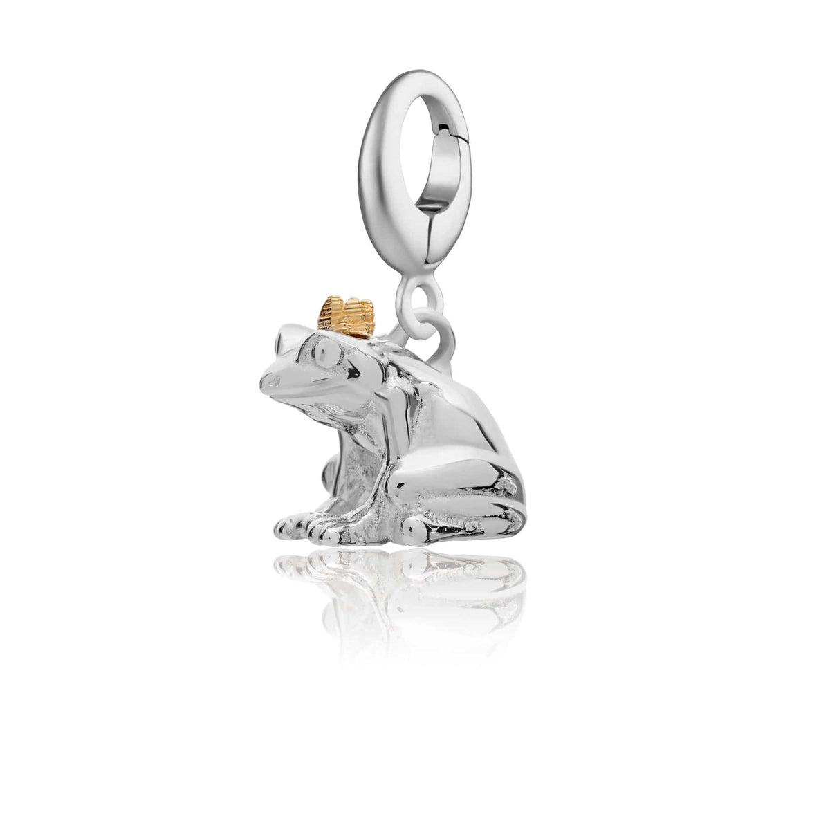 Lily Charmed Silver Frog Charm