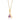 Gold Plated Purple Triangle Charm Necklace by Lily Charmed