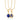 Gold Blue Lapis Wisdom Healing Stone Necklace | Lily Charmed